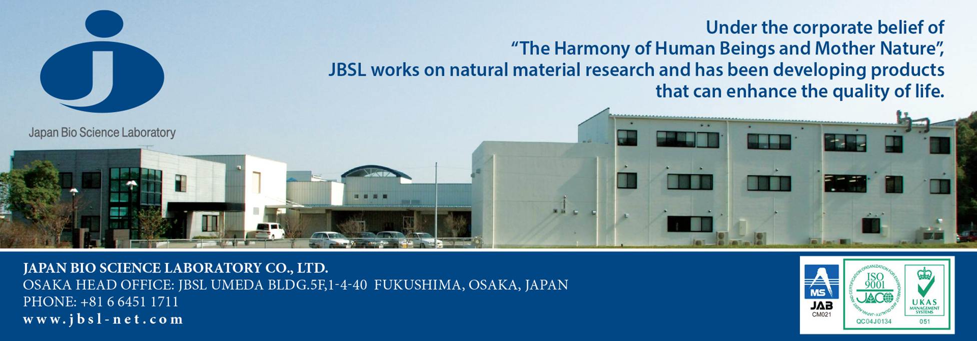 Japan Bio Science Laboratory (JBSL)